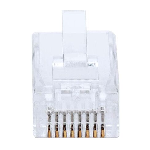 RJ-45 Connectors for Cat6 Solid Cable, 100 Pack in Saudi Arabia