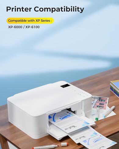 302XL معاد تصنيعها لخراطيش الحبر Epson 302XL 302، استبدال متعدد العبوات لخراطيش الحبر 302XL، مجموعة كومبو تعمل لطابعة Epson XP-6100 XP-6000 XP6100 XP6000 (صورة سوداء/B/C/M/Y، 5 عبوات) in Kuwait