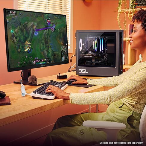 شاشة HP OMEN مقاس 24.5 بوصة FHD 360 هرتز للألعاب، شاشة FHD (1920 × 1080)، تقنية لوحة IPS، VESA DisplayHDR 400، 1ms GtG (مع Overdrive)، متوافق مع NVIDIA G-SYNC، أسود، OMEN 25 (2025) in Saudi Arabia