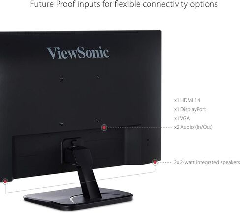 ViewSonic VA2256-MHD 22in IPS 1080p Monitor HDMI DisplayPort (Renewed) in Saudi Arabia