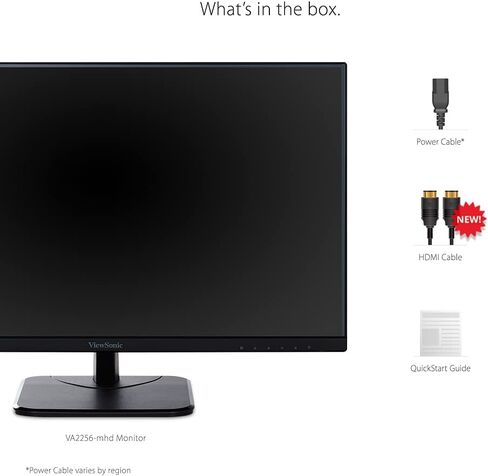 ViewSonic VA2256-MHD 22in IPS 1080p Monitor HDMI DisplayPort (Renewed) in Saudi Arabia