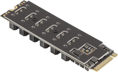بطاقة توسيع M.2 إلى SATA3.0، مؤشر ذكي ASM1166 عالي السرعة وأداء مستقر بطاقة محول M.2 إلى SATA3.0 تبديد جيد للحرارة لسطح المكتب in Saudi Arabia