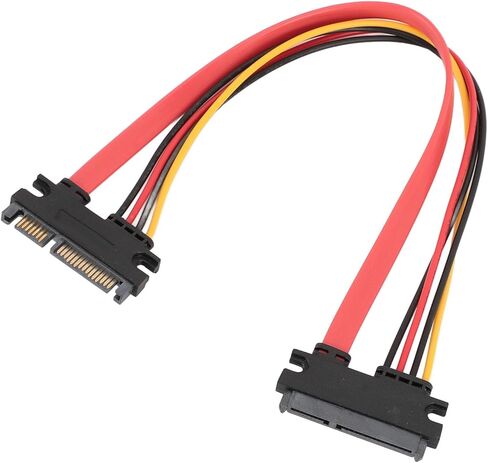 كابل بيانات Ciciglow SATA 22pin ذكر إلى أنثى، كابل طاقة كومبو، للاستخدام السلس مع محركات الأقراص الصلبة الخارجية (1 متر / 3.28 قدم) in Kuwait