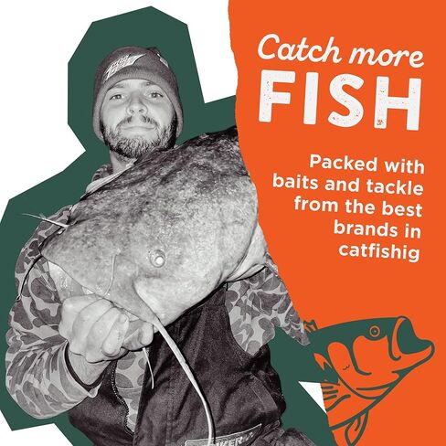 Mystery Tackle Box Catfish Fishing Kit - 5-7 Baits for Catfish - Includes Decal in Saudi Arabia