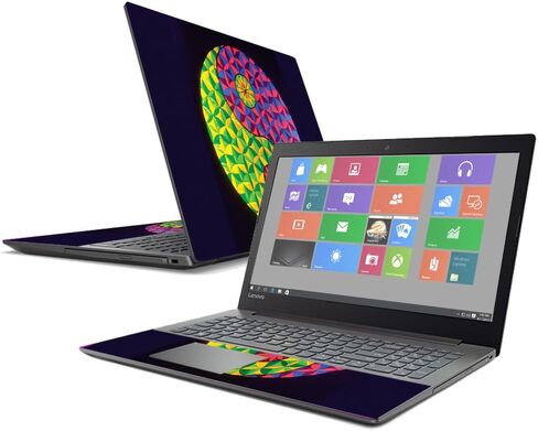 MightySkins Skin Compatible with Lenovo IdeaPad 320 15" (2017) - Neon Yin Yang | Protective, Durable, and Unique Vinyl Decal wrap Cover | Easy to Apply, Remove, and Change Styles | Made in The USA in Saudi Arabia