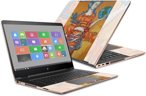 غلاف MightySkins متوافق مع جهاز HP Spectre x360 Convertible مقاس 15.6 بوصة (2017) - الأرض الأم | غطاء ملتف من الفينيل واقٍ ومتين وفريد ​​من نوعه | سهل التطبيق والإزالة | صنع في الولايات المتحدة الأمريكية in Kuwait