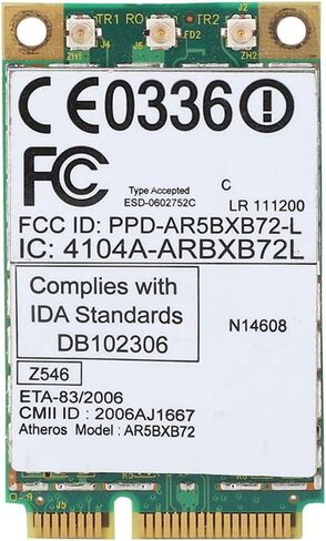 Mini PCI Express Wireless LAN Card, 300Mbps Dual Band Network Card with 802.11a b g n Support, forLenovoIBM ThinkPad T60 T61 X60 X61 R60 R61 Z60 Z61 Systems in Saudi Arabia
