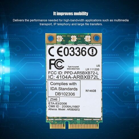Mini PCI Express Wireless LAN Card, 300Mbps Dual Band Network Card with 802.11a b g n Support, forLenovoIBM ThinkPad T60 T61 X60 X61 R60 R61 Z60 Z61 Systems in Saudi Arabia
