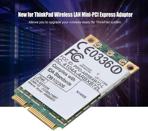 Mini PCI Express Wireless LAN Card, 300Mbps Dual Band Network Card with 802.11a b g n Support, forLenovoIBM ThinkPad T60 T61 X60 X61 R60 R61 Z60 Z61 Systems in Saudi Arabia