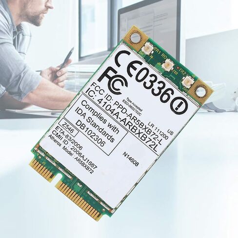 Mini PCI Express Wireless LAN Card, 300Mbps Dual Band Network Card with 802.11a b g n Support, forLenovoIBM ThinkPad T60 T61 X60 X61 R60 R61 Z60 Z61 Systems in Saudi Arabia