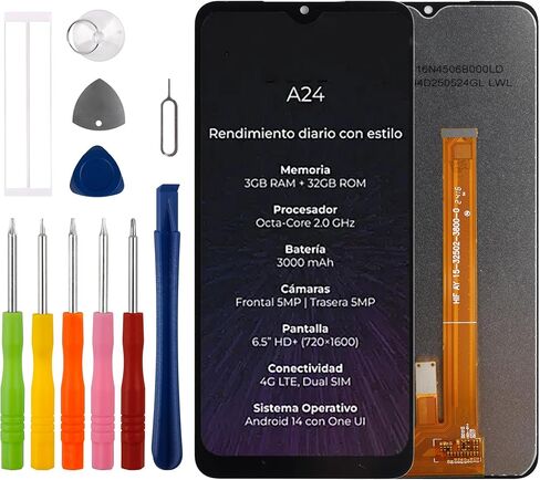 LCD Screen Compatible with Vortex A24 LCD Display Touchscreen Digitizer Assembly 6.5" with Repair Tools Kit in Kuwait
