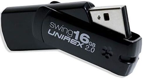 يونيريكس USFW-216S محرك فلاش USB 2.0، سوينغ، 16 جيجا، أسود in Kuwait
