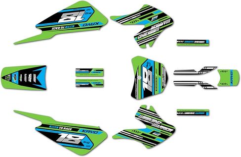 Graphics Kit for Kayo KMB60 (2022-2023) Warrior Series Magenta 16 Mil - Dirt bike Custom Racing Graphics Decals Stickers Kit, no-plastics in Saudi Arabia
