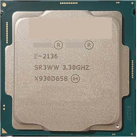 معالج E-2136 ذاكرة تخزين مؤقت 12 متر تصل إلى 4.50 جيجا هرتز وحدة المعالجة المركزية SR3WW LGA1151 للوحة الأم E3 PRO SAMING V5 in Saudi Arabia