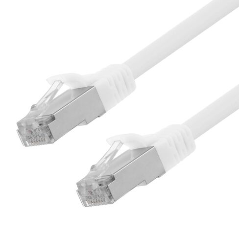 NavePoint Ethernet Patch Cable CAT6A, S/FTP, 26AWG, 10 Ft, 5 Pack, White in Saudi Arabia