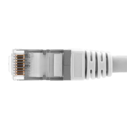 NavePoint Ethernet Patch Cable CAT6A, S/FTP, 26AWG, 10 Ft, 5 Pack, White in Saudi Arabia