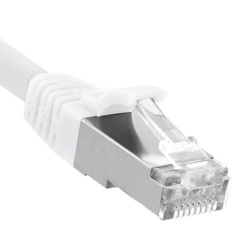 NavePoint Ethernet Patch Cable CAT6A, S/FTP, 26AWG, 10 Ft, 5 Pack, White in Saudi Arabia