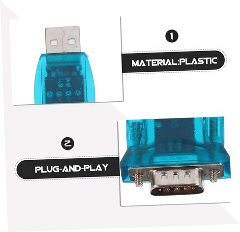 كابل محول USB إلى تسلسلي، محول دبوس متين لنقل البيانات بسرعة عالية متوافق مع أجهزة الكمبيوتر والطابعات وأجهزة التوجيه والاتصال الأكثر تنوعًا in Saudi Arabia