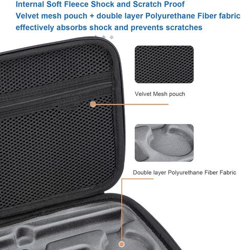 Yunseity Carrying Case for Action 6, Water Proof and Shock Proof Hard Shell Travel Case for Action 6, Portable Shoulder Bag for Cameras and Accessories in Saudi Arabia