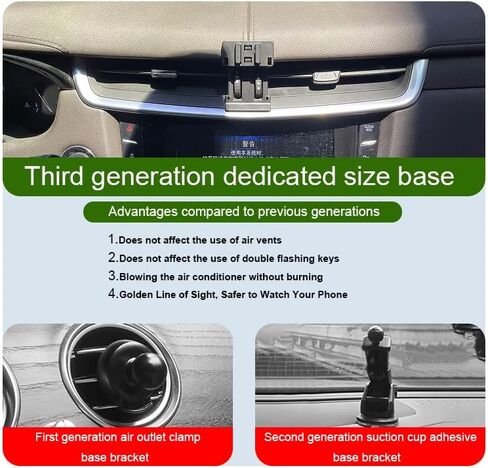 Car Phone Holder for Cadillac XTS Auto Accessories [Only for 2013-2019 XTS] [Auto Lock Hands Free Cell Phone Mount Car fits for iPhone & All Smartphones] in Saudi Arabia