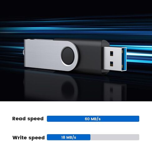 محرك فلاش 8 جيجابايت 2 قطعة USB 2.0 محرك فلاش محرك الإبهام محركات الانتقال سلسلة المفاتيح عصا الذاكرة-أسود in Kuwait