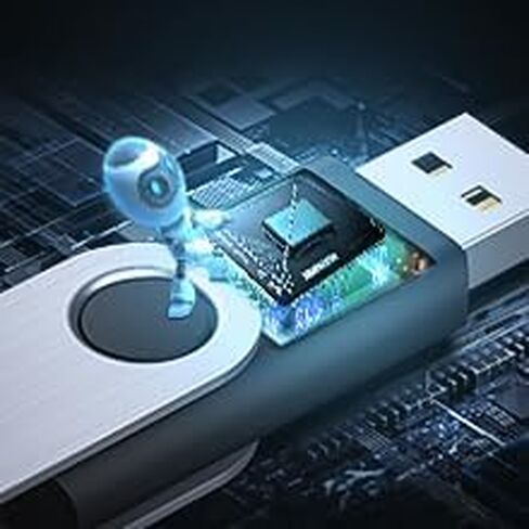 محرك فلاش 8 جيجابايت 2 قطعة USB 2.0 محرك فلاش محرك الإبهام محركات الانتقال سلسلة المفاتيح عصا الذاكرة-أسود in Kuwait