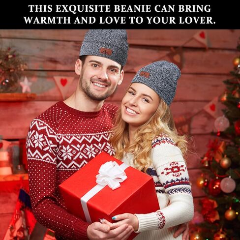 Janhavi Beanie for Men Women Winter with Initials,Knitted Ski Hat Mens Skull Cap,Fleece Hats Gifts for Christmas Thanksgiving in Saudi Arabia