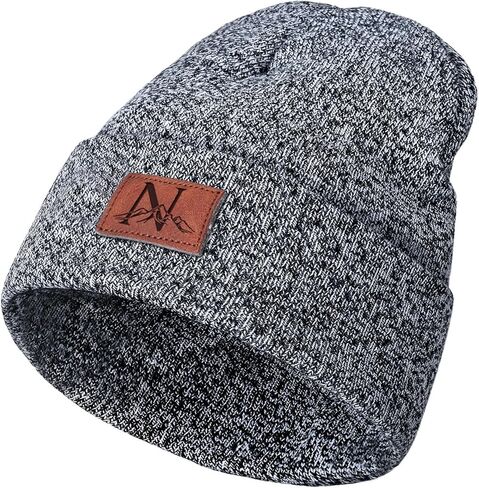 Janhavi Beanie for Men Women Winter with Initials,Knitted Ski Hat Mens Skull Cap,Fleece Hats Gifts for Christmas Thanksgiving in Saudi Arabia