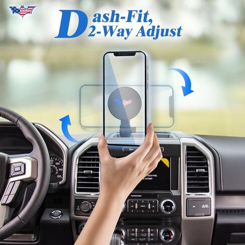 F150 Magnetic Phone Mount Compatible with 2015-2019 2020 Ford F150 F-150& 2017-2022 F250/F350 Super Duty Truck Accessories Metal Cell Phone Holder Dash Platform Mount in Kuwait