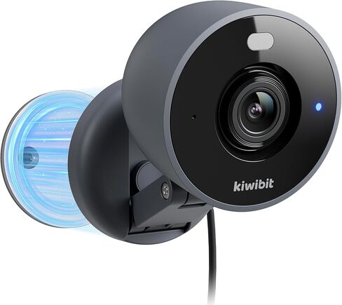 كاميرا أمان 2K داخلية/خارجية، كاميرا للحيوانات الأليفة، مراقبة الطفل، حامل مغناطيسي، اكتشاف الذكاء الاصطناعي، رؤية ليلية ملونة، تخزين SD وسحاب، تعمل مع Alexa، كابل طويل جدًا بطول 10 أقدام in Kuwait