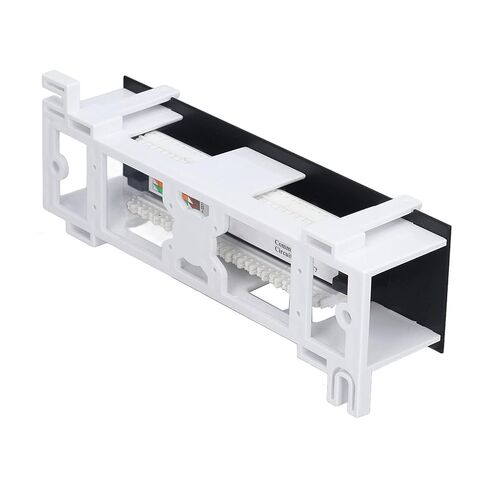 Walfront Network Panel 8 Port CAT6 Patch Panel Rackmount, ABS RJ45 Ethernet Port with Dust Door for Home Cable Installation, T568A B Wiring, Wall Mount Accessory Impact Tools in Saudi Arabia