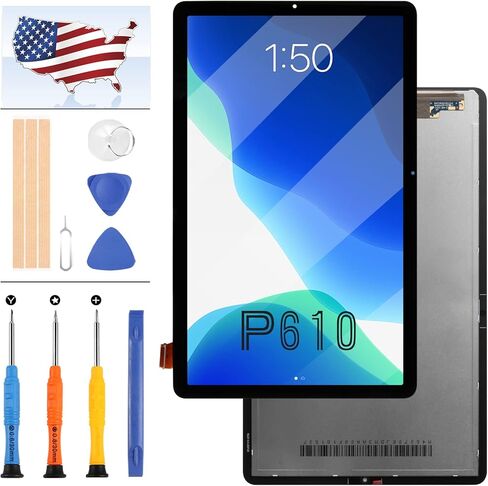 Screen Replacement for Samsung Galaxy Tab S6 Lite P610 LCD Screen for SM-P610 SM-P615 10.4" LCD Display Touch Screen Digitizer Replacement Assembly Kit Black +Tools in Saudi Arabia