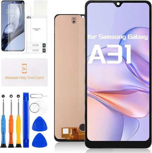 Screen Replacement for Samsung Galaxy A31 A315 LCD Display Touch Screen Digitizer Assembly SM-A315F SM-A315F/DS SM-A315G with Repair Kits (Black,6.4 inch) in Saudi Arabia