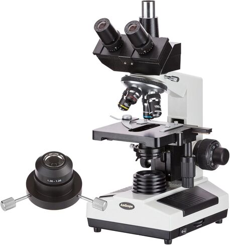 AmScope T390B-DKO Darkfield Trinocular Biological Compound Microscope 40X-2000X in Saudi Arabia