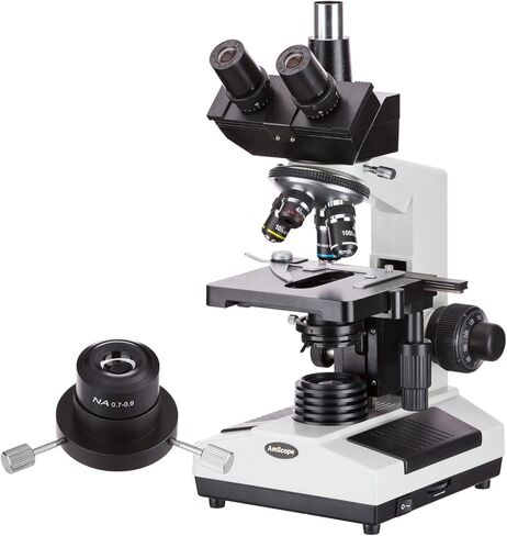 مجهر مركب بيولوجي ثلاثي العينيات من AmScope T390B-DK Darkfield 40X-2000X in Saudi Arabia