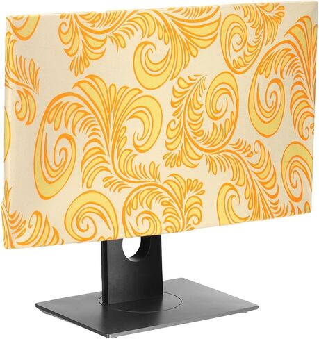 غطاء شاشة PATIKIL للغبار مضاد للكهرباء الساكنة، غطاء واقٍ مقاوم للغبار، غطاء شاشة كمبيوتر لشاشات الكمبيوتر مقاس 24 بوصة، كمبيوتر سطح المكتب، تلفزيون LCD LED عالي الدقة، أصفر in Kuwait