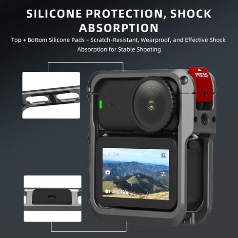 قفص حماية معدني لـ DJI Osmo Nano، قفص إطار واقٍ من الألومنيوم الممتد لقفص الأرانب مع ملحقات كاميرا بحزام in Saudi Arabia
