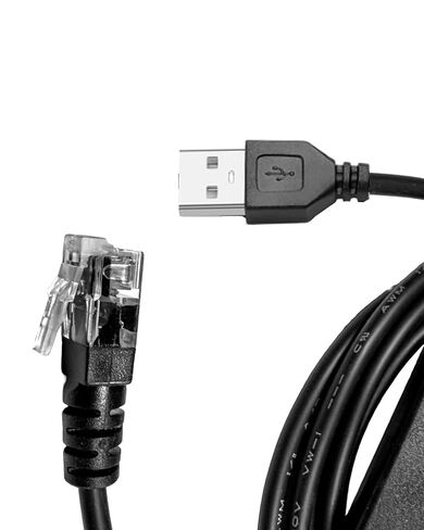 سلك طاقة USB A إلى RJ11 بطول 1.7 متر /5.57 قدم متوافق مع أجهزة كشف الرادار Uniden لـ R8w، R8، R7، R4w، R4، R3، DFR9، DFR8، DFR7، بديل لسلك طاقة كاشف الرادار Uniden in Kuwait