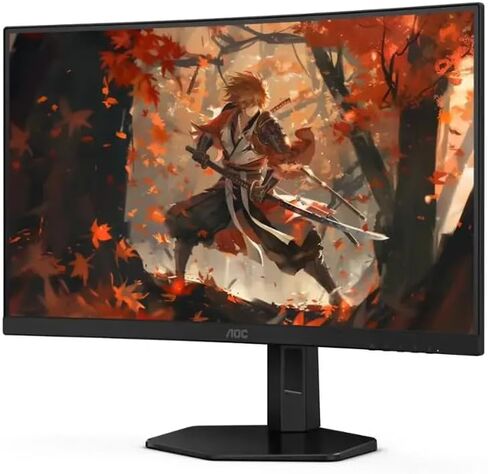 AOC - C27G4ZX 27" VA Curved FHD 280Hz Gaming Monitor 0.3 ms Response Time - Black/Silver/Red (Renewed) in Saudi Arabia