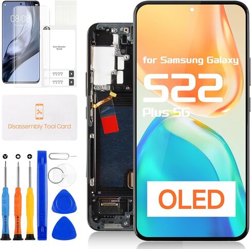 OLED for Samsung Galaxy S22 Plus 5G Screen Replacement - for Galaxy S22 Plus LCD Display SM-G906U G906A G906W Touch Screen Digitizer Assembly with Frame(US Version) in Saudi Arabia