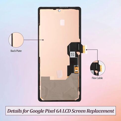 لشاشة Google Pixel 6A البديلة LCD (النماذج: GX7AS GB62Z G1AZG GB17L) مجموعة رقمية ثلاثية الأبعاد تعمل باللمس مع أدوات إصلاح in Kuwait