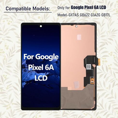لشاشة Google Pixel 6A البديلة LCD (النماذج: GX7AS GB62Z G1AZG GB17L) مجموعة رقمية ثلاثية الأبعاد تعمل باللمس مع أدوات إصلاح in Kuwait