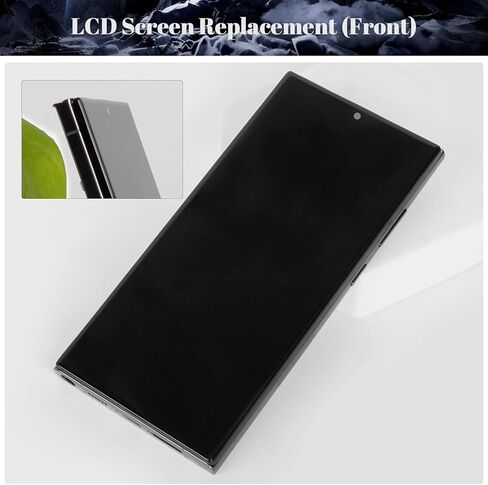 【US Version】 Incell for Samsung S23 Ultra Screen Replacement for Galaxy S23 Ultra 5g LCD Display SM-S918U SM-S918U1 Digitizer Touch Screen Repair Kits (Graphite with Frame, NO Fingerprint) in Kuwait
