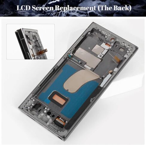 【US Version】 Incell for Samsung S23 Ultra Screen Replacement for Galaxy S23 Ultra 5g LCD Display SM-S918U SM-S918U1 Digitizer Touch Screen Repair Kits (Graphite with Frame, NO Fingerprint) in Kuwait
