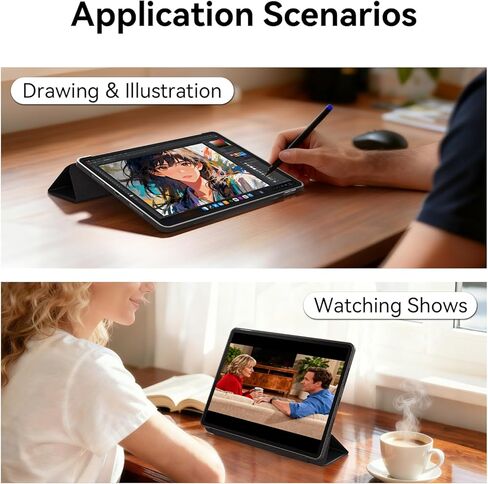 حافظة لجهاز iPad Pro 11 بوصة (M5 2025/M4 2024) - حافظة ذكية رفيعة مع خاصية التنبيه/السكون التلقائي، أسود in Kuwait