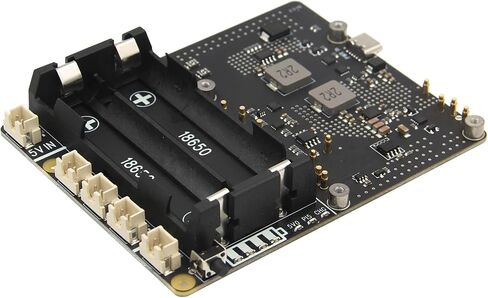Geekworm X1201 رفيع للغاية 5 فولت UPS Shield + X1001 PCIe إلى M.2 HAT Key-M NVMe SSD PIP PCIe لوحة محيطية لـ Raspberry Pi 5 | مخرج 5.1 فولت 5 أمبير بحد أقصى | تشغيل تلقائي|إيقاف تشغيل آمن|اكتشاف فقدان الطاقة in Kuwait