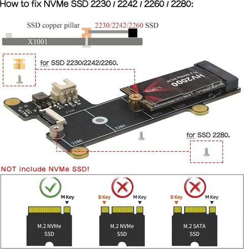 Geekworm X1201 رفيع للغاية 5 فولت UPS Shield + X1001 PCIe إلى M.2 HAT Key-M NVMe SSD PIP PCIe لوحة محيطية لـ Raspberry Pi 5 | مخرج 5.1 فولت 5 أمبير بحد أقصى | تشغيل تلقائي|إيقاف تشغيل آمن|اكتشاف فقدان الطاقة in Kuwait