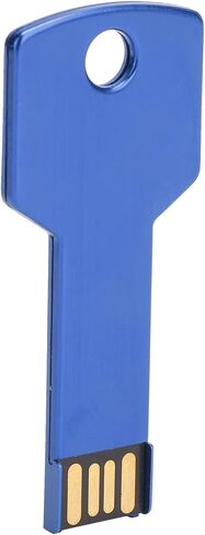 Blue USB Flash Drive, Key Shape USB Memory Disc, Plug and Play U Disc for Computer and Car Use in Saudi Arabia
