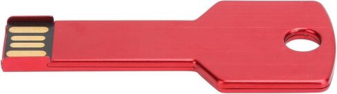 Red USB Flash Drive,32GB Fast File Speed Aluminum Alloy Key Shape Memory U Disc for Car Computer Use, Home Supplies in Saudi Arabia