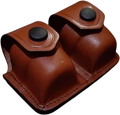 *KINGDOM HOLSTER* K003 حامل/حافظة/حقيبة جلدية مزدوجة السرعة مع حلقة حزام لـ 357 Magnum Smith&Wesson مصنوعة يدويًا! in Saudi Arabia